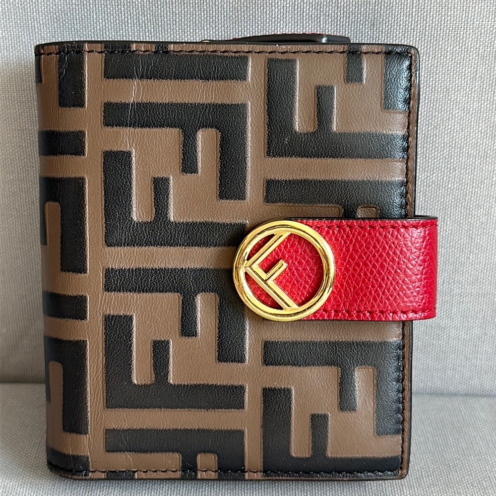 F is Fendi Bi-fold Wallet (RED)